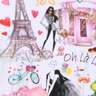 TUCCI Italy - Paris Love Art Collection de valises à bagages-28 » Dimension large à carreaux - Intérieur : 28 » de largeur x 18,9 » de largeur x 10,9 » de h, extérieur : 30,7 » de largeur x 19,6 » de largeur x 11,4 » de haut, poids : 8,6 lbs