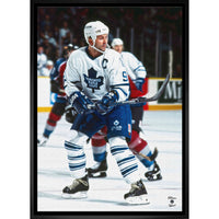 Doug Gilmour 20x29 Maple Leafs Action-V - Toile encadree - 22" x 31"-Impression sur toile de qualité supérieure avec bordures enveloppées