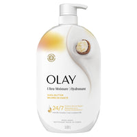 Olay - Nettoyant pour le corps ultra hydratant au beurre de karité - 1035 mL-Dorlotez-vous quotidiennement : transformez visiblement votre peau en seulement 2 semaines grâce à notre nettoyant pour le corps ultra hydratant avec beurre de karité qui donnera à votre peau une sensation de douceur &une apparence saine