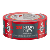 3M - Ruban à conduits très résistant rouge, 2120-RD, 48 mm l x 18,2 m L-Surfaces multiples : Ruban polyvalent avec adhésif amélioré de résistance de qualité industrielle qui adhère solidement au métal, au verre, au plastique, au carton/carton ondulé et au stratifié