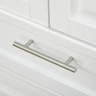 HOMCOM - Armoire de cuisine 72 po avec tiroir et étagères ajustables - blanc-Sangle anti-basculement à l'arrière que vous pouvez fixer au mur pour plus de sécurité 