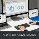 Logitech - Souris sans fil Triathlon M720 multi-dispositif - Noir-De grande taille, pour droitiers, tient bien confortablement dans votre main; surface en caoutchouc la rendant très douce au toucher