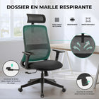 MotionGrey - Fauteuil de bureau ergonomique NovaCloud à dossier haut avec appui-tête 2D et accoudoirs réglables - Noir-Garantie d’un an – Soutenue par une garantie d’un an et une équipe de service à la clientèle réactive pour une tranquillité d’esprit accrue