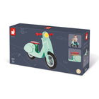 Janod - Scooter à la menthe - Vélo d'équilibre-Pneus gonflables et poignées ergonomiques en caoutchouc pour une meilleure maniabilité