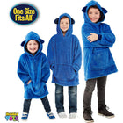 Huggle - Pets Sweat à capuche et peluche bleus-L’animal se replie dans le capuchon et se ferme fermement à l’intérieur