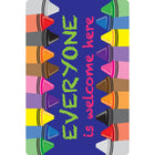 Ashley Productions - Smart Poly Tapis de souris pour ordinateur - 8" x 10" - Tout le monde est le bienvenu ici - Crayons - Paquet de 10-Transformez votre bureau en un lieu d'encouragement et de productivité - commandez votre tapis de souris avec une citation positive dès aujourd'hui!