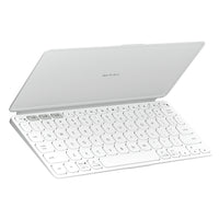 Logitech - Keys-To-Go 2, clavier Bluetooth portable pour tablette avec coque intégrée - Blanc-Clavier ultra-portable Le design ultra-fin et léger de ce clavier Bluetooth portable le rend facile à transporter. C’est le compagnon idéal pour votre tablette ou tout autre dispositif mobile.
