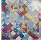 Modway - Lavendula Mosaïque triangulaire Tapis de 5 pi l x 8 pi L - Multicolore-100% polypropylène