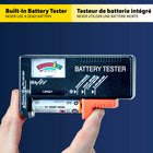 Battery Daddy - Organisateur et étui de rangement pour 180 piles avec testeur - Rouge-6