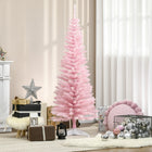HOMCOM - Arbre de Noël - arbre de Noël fin avec branches réalistes-La base est amovible pour un rangement facile 
