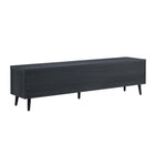 Manhattan Comfort - Meuble TV Jodie 68,9 po style Mid-Century Modern - Gris Charbon-Finition en bois à grain magnifique