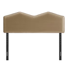 Modway - Cosette Performance Velvet Tête de lit King Size in Taupe-Amorti en mousse dense