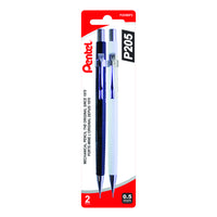 Pentel - Portemines pour dessin technique - 0,5 mm - Paquet de 2-Mécanisme de qualité supérieure - une quantité exacte de mine est poussée à chaque fois
