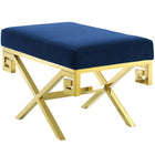 Modway - Rove Velours Performance Velvet Banc - Marine d’or-Établi de chambre ou de salon moderne