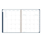 AT-A-GLANCE - Agenda scolaire hebdomadaire/mensuel Signature 2026-2027 - 11 po H x 8 3/8 po l - bleu marine - bilingue-Format des pages : 11 po H x 8 3/8 po l