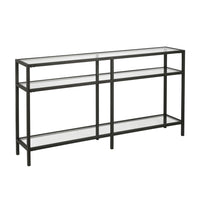 Hudson&Canal - Console Sivil 55" L - Bronze noirci-Un design contemporain moderne pour votre entrée, votre salon, votre bureau et plus encore