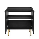 Modway - Chaucer 30" Armoire de toilette de salle de bain (lavabo non inclus) - Noir-Assemblée requise