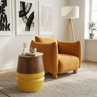 Zuo - Meia Fauteuil d’appoint - Moutarde-Dimensions: 31,9 po L x 35,8 po L x 29,5 po H