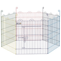 PawHut - Parc pour Animaux Hexagonal Portable pour Chien Clôture d'Exercice Extérieur-Ce parc pour animaux peut être formé en différentes formes : hexagone, pentagone, carré, triangle, etc