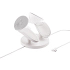 Meta - Station de charge compacte Quest pour Meta Quest 3 et 3S - Blanc-Dock Works avec dragonnes attachées