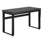 Monarch Specialties - 7680 Bureau 48 po L - Hauteur Adjustable Gris Moderne/Noir-Peut être utilisé comme bureau d'ordinateur ou table d'écriture, ce bureau pour travailler debout est parfait pour les espaces limités et peut être ajusté de 29,5 pouces à 48 pouces de hauteur.