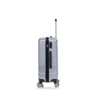 Swiss Traveller - Steelara Hardshell 3 pièces ensemble de bagages - jantes tournantes à 360 degrés - titane argenté-Double Glide Tech Wheels : 4 roues multidirectionnelles à roulis doux pour une manœuvre sans effort dans les aéroports et les rues de la ville