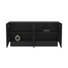 Manhattan Comfort - Ardea 60" Buffet contemporain à 4 portes - Noir-Assemblage à domicile requis Tout le matériel inclus