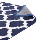 Modway - Lida Treillis marocain Tapis de comédie 8 pi l x 10 pi L - Marine et Ivoire-Haute densité / Tissé à la machine