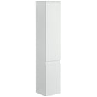 Kleankin - Armoire de rangement de salle de bain mince avec étagères réglables - blanc-Armoire compacte et haute, parfaitement adaptée aux espaces étroits 