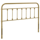 Modway - Sage Métal Tête de lit jumelée, Or-Hauteur ajustable