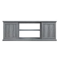 Manhattan Comfort - Meuble TV traditionnel Franklin 60 po - Gris-Meuble TV indépendant de style grange traditionnelle pour salon et chambre