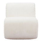 Zuo - Opam Fauteuil d’appoint - Blanc-Tissu velours texturé