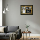The Tragically Hip Lyrics Collage with Platinum LP - Impression encadree - 35" x 27"-Prêt à accrocher - livré entièrement assemblé
