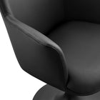 Modway - Lippa Salle à manger pivotante Cuir végane Fauteuil - Noir noir-9
