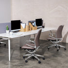 Decent Living - Chaise de bureau Nexten Pro, dossier haut, Blanc cassé-9