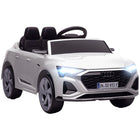 Qaba - Voiture RC électrique sous licence Audi Q8 12V pour enfants - blanc-Audi Q8 etron sportback 12V sous licence garantit un design authentique 