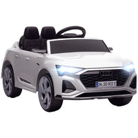 Qaba - Voiture RC électrique sous licence Audi Q8 12V pour enfants - blanc-Audi Q8 etron sportback 12V sous licence garantit un design authentique 