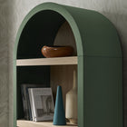 Modway - Caleb 4e Étagère Arqué Vitrine - Vert Chasseur-Mélange de bois