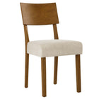 Modway - Pax Bois Fauteuils d’accompagnement à manger Ensemble de 2 - Tissage à bruyère gland beige clair-Assemblée requise