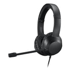 Adesso - Xtream P7 Casque USB-C supra-auriculaire avec commandes intégrées, micro rétractable et fonction Coplit key - noir-Parfait pour le travail, l’école et les usages multimédias