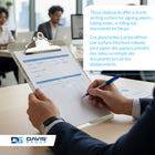 Davis Group - Planchettes à pince à ressort, format lettre, 9 po l x 12 po H – Fumée - 6 par paquet-Les planchettes sont munies d’une pince en métal solide