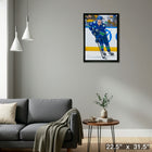 Elias Pettersson Vancouver Canucks - Toile encadree - 22" x 31"-Prêt à accrocher - livré entièrement assemblé