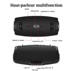 MyBat - Enceinte Bluetooth portable sans fil Pro Vibebuddy Plus - Noir-Lecture directe depuis cartes TF et clés USB