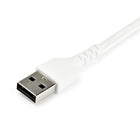 StarTech Câble USB-C vers USB 2.0 de 1 m - Blanc-Atténuation des tensions étendue, testée pour résister à plus de 10 000 cycles de pliage à un angle de 180°