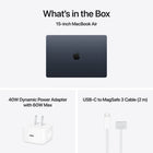 Apple - MacBook Air 15 po - M5 - 10 coeurs - 1 To SSD - Mémoire 24 Go - Minuit-9
