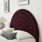 Modway - Solana Arqué Performance Velvet Lit plateforme Queen, Mûrier-Rembourrage en mousse dense