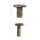 Modway - Elowen Terrasse extérieure Faux marbre Table d’appoint, Empire-Construction en béton