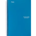 Five Star - Cahier à 2 sujets de qualité supérieure - 9-1/2 po x 6 po - 80 Feuilles - Couleurs assorties-Pages perforées propres Neat Sheet