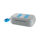 Skullcandy - Écouteurs boutons 100 % sans fil à isolation sonore Dime 2 - Gris/Bleu-Contrôle des appels, des pistes et du volume
