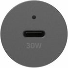OtterBox - Chargeur de voiture USB-C Premium Pro à charge rapide de 30 W - Noir-Boîtier à toucher souple avec micro-côtes